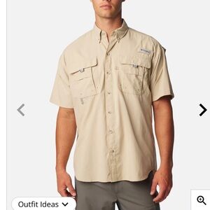 Columbia Bahama Short Sleeve Fishing Shirt. Size XL.
